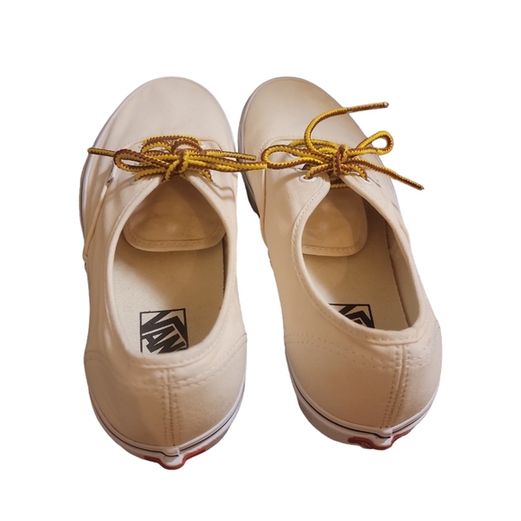 Vans- cream color, unisex women's 11 men's 9.5 - Picture 3 of 8